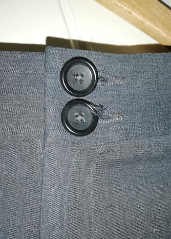 Gri Kumaş Kadın Pantolon - Görsel 2