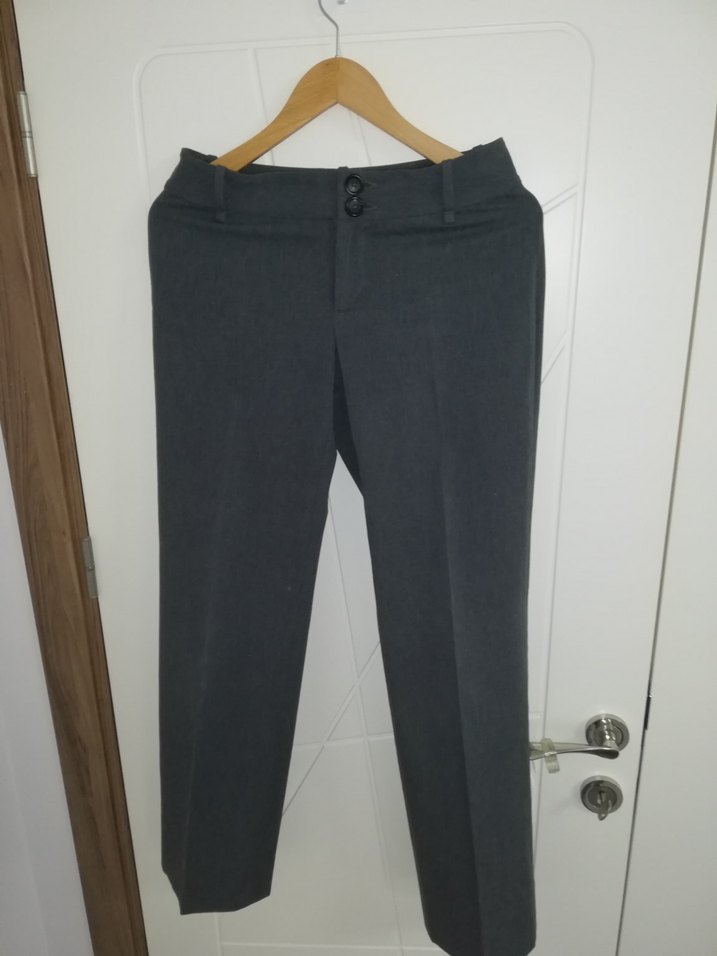 Gri Kumaş Kadın Pantolon - Görsel 5