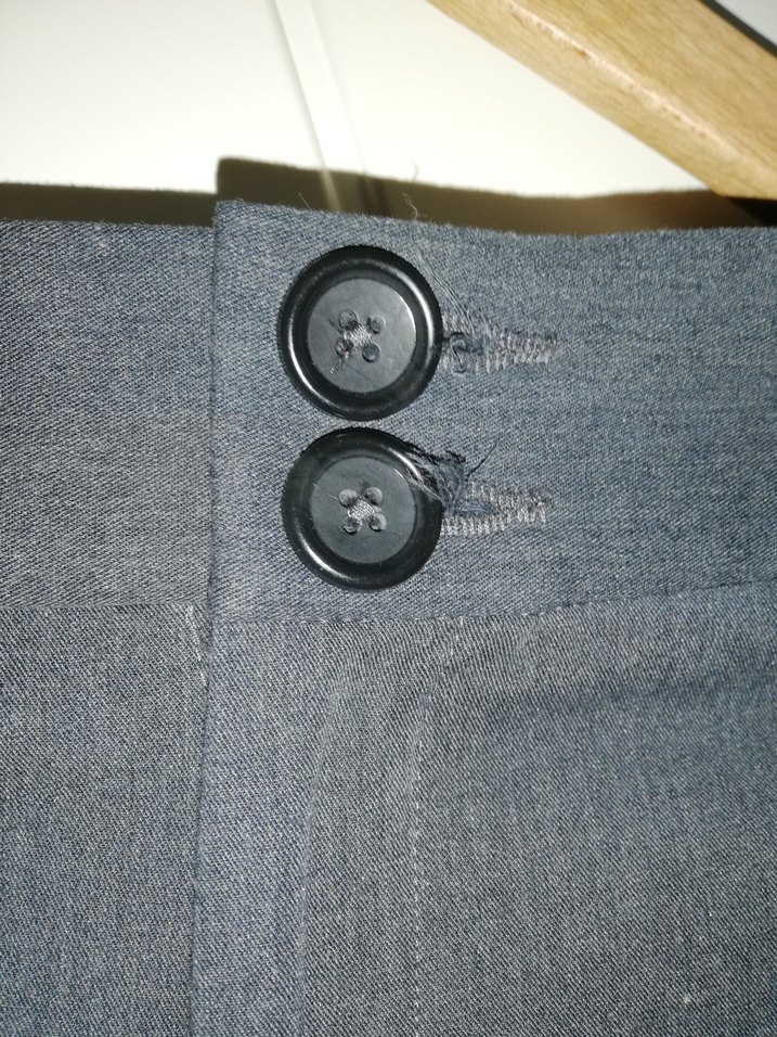 Gri Kumaş Kadın Pantolon - Görsel 2