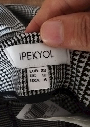 İpekyol Gri Kemerli Kadın Kumaş Pantolon - Görsel 9