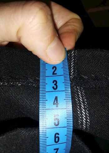 Kadın Siyah Kareli Kumaş Pantolon - Görsel 13