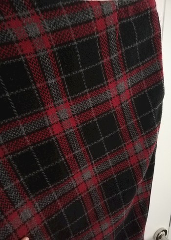 Om MARKA Kırmızı Ekoseli Etek - Görsel 11