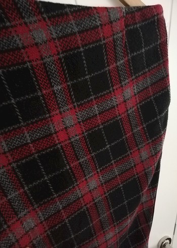 Om MARKA Kırmızı Ekoseli Etek - Görsel 10