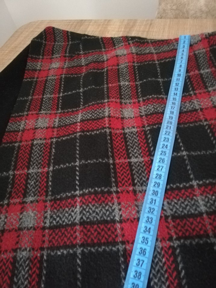 Om MARKA Kırmızı Ekoseli Etek - Görsel 5