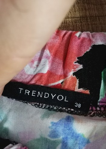 Trendyol 38 Çiçek Desenli Renkli Uzun Etek - Görsel 3