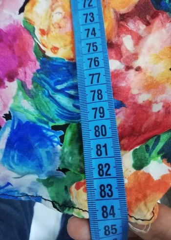 Trendyol 38 Çiçek Desenli Renkli Uzun Etek - Görsel 4