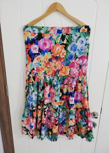 Trendyol 38 Çiçek Desenli Renkli Uzun Etek - Görsel 8