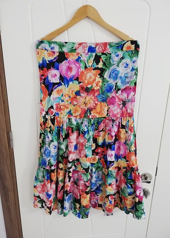 Trendyol 38 Çiçek Desenli Renkli Uzun Etek - Görsel 7