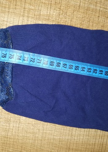 Lacivert Dantel Detaylı Kadın Tayt - Görsel 8