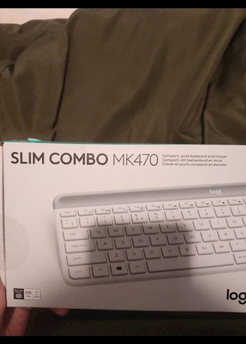 Logitech Slim Combo MK470 Beyaz Klavye - Görsel 4