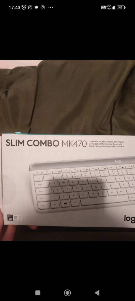 Logitech Slim Combo MK470 Beyaz Klavye - Görsel 4