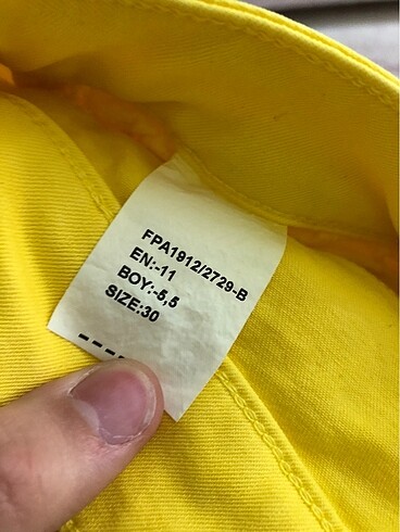 30 Beden sarı Renk Pantalon