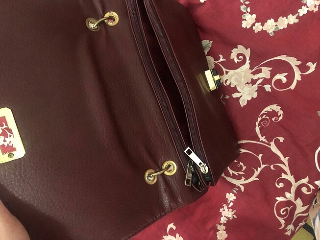  Beden bordo çanta