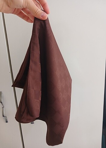 Acı kahve jakarli eşarp - Görsel 5