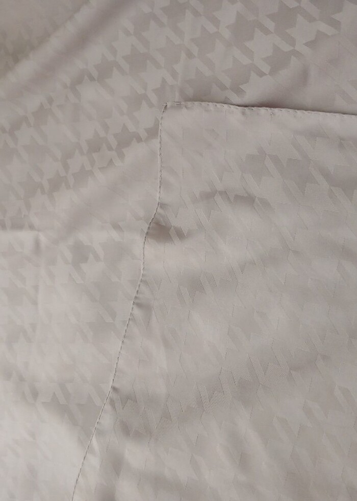 Gümüş rengi jakarli eşarp - Görsel 2