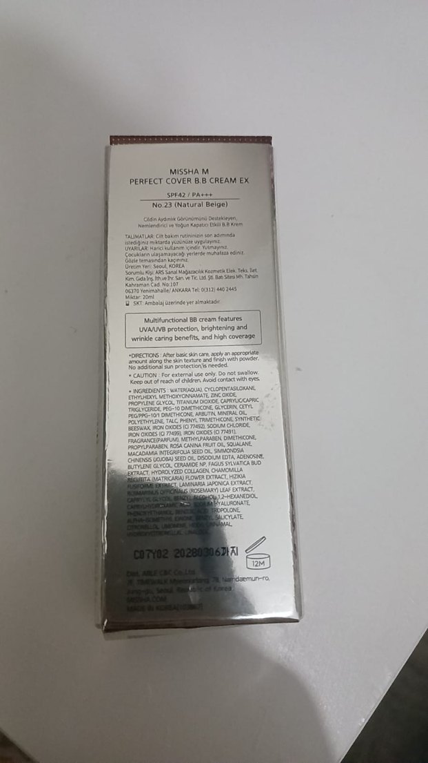 Missha Perfect Cover BB Krem No:23 Koyu Bej - Görsel 2