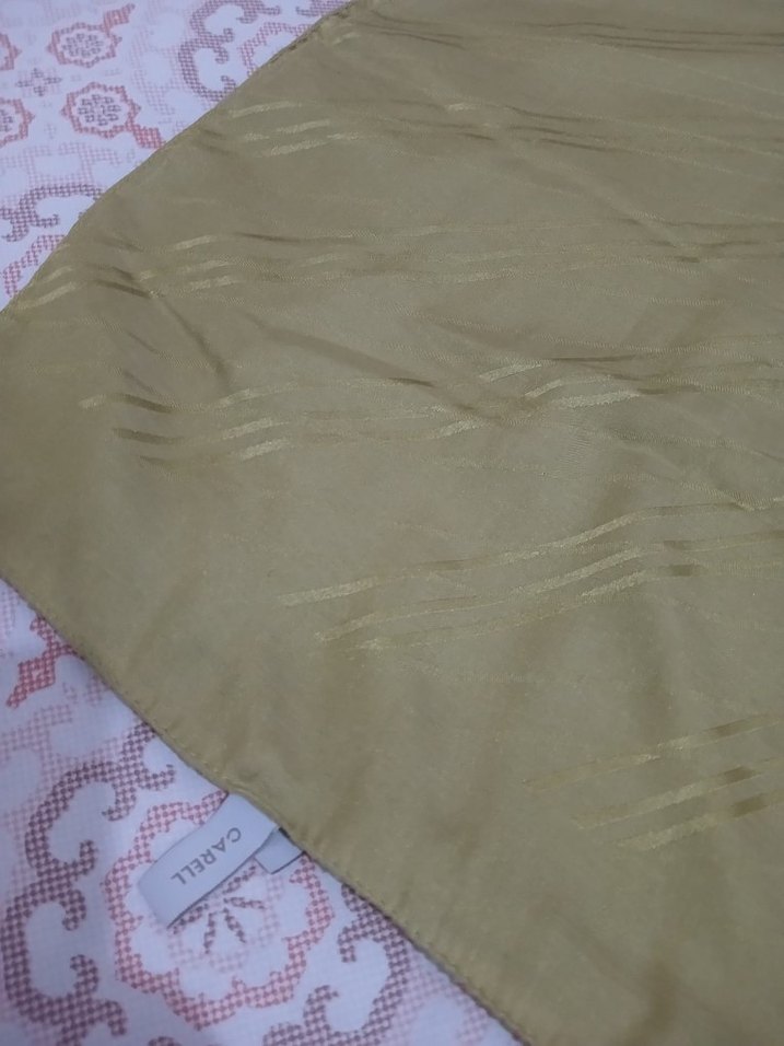 Kadın Parlak yağ yeşili Pilili Şal - Görsel 4