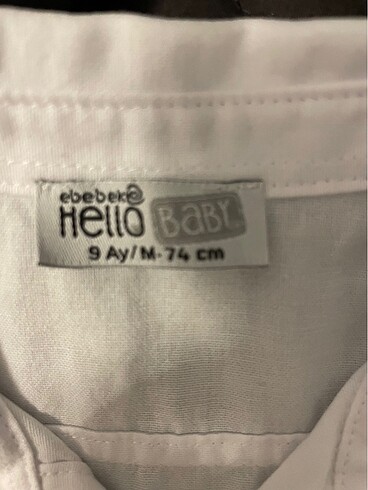9 Ay Beden Bebek gömlek pantolon