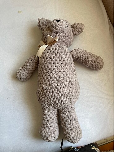 Büyük boy el örgüsü ayı amigurumi
