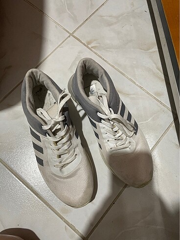 Adidas Kadın spor ayakkabı beyaz gri unisex