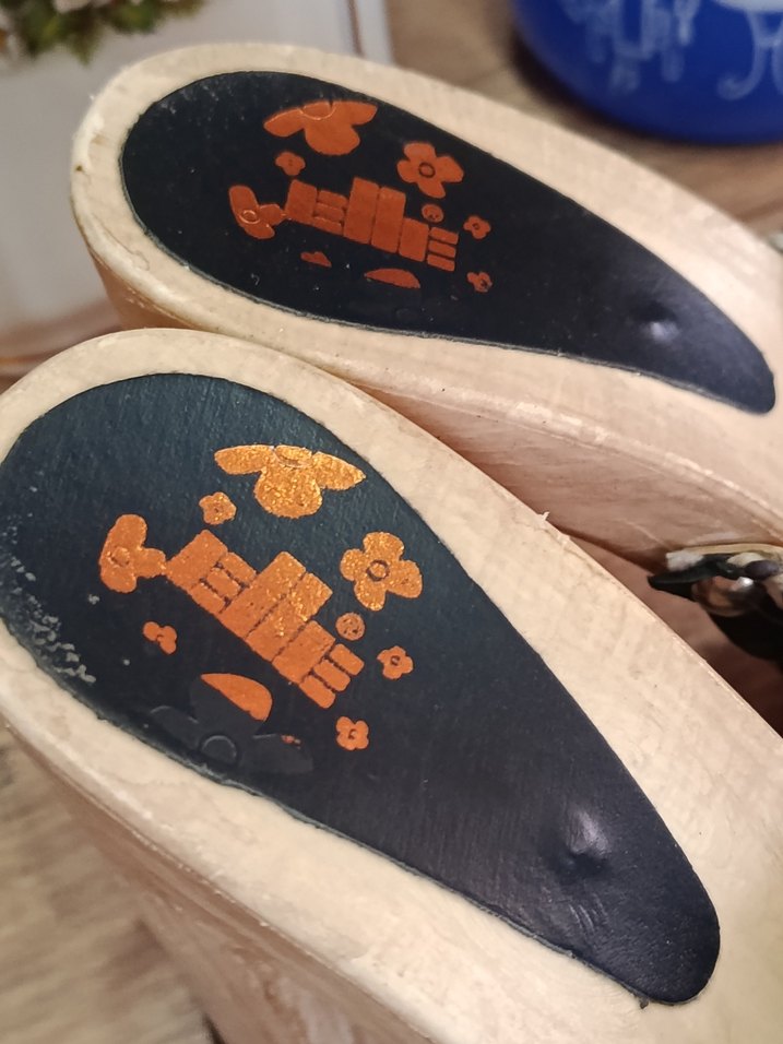 bobem Tarz Kahverengi Platform Topuklu Terlik orjinal elle - Görsel 4