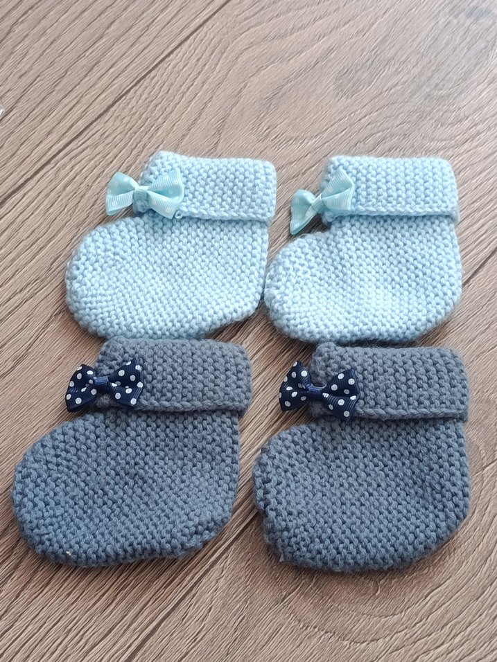 Diger Erkek Bebek Triko Patik - Gri - Görsel 2