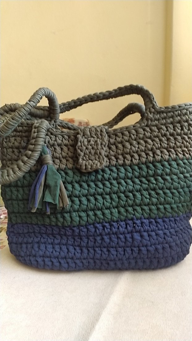 Örgü Bohem Kadın Çanta - Görsel 2