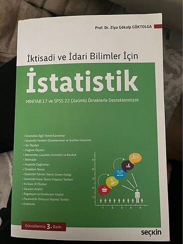 İstatistik Prof. Dr.Ziya Gökalp Göktolga