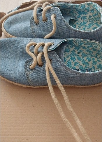 Mavi Denim Erkek cocuk keten  Ayakkabısı - Görsel 3