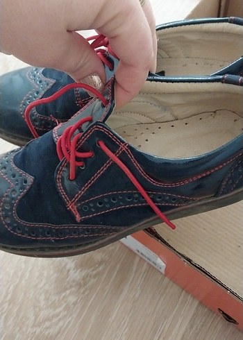 Mavi Bağcıklı Erkek Çocuk Özel Ayakkabı - Görsel 3