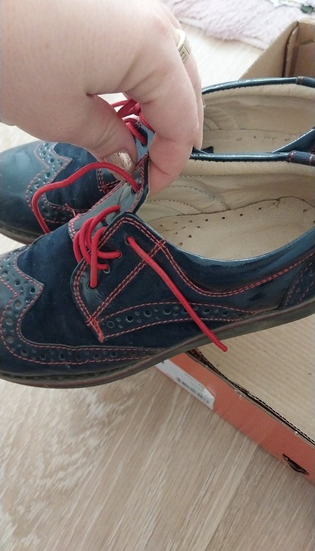 Mavi Bağcıklı Erkek Çocuk Özel Ayakkabı - Görsel 3