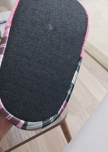 Pembe Desenli Kadin Çocuk Sıcak Ev Terliği - Görsel 3