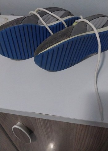 Gri Erkek cocuk Spor Ayakkabı Bağcıkları - Görsel 2