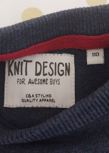 Erkek Çocuk Çizgili Örgü Kazak - Görsel 2