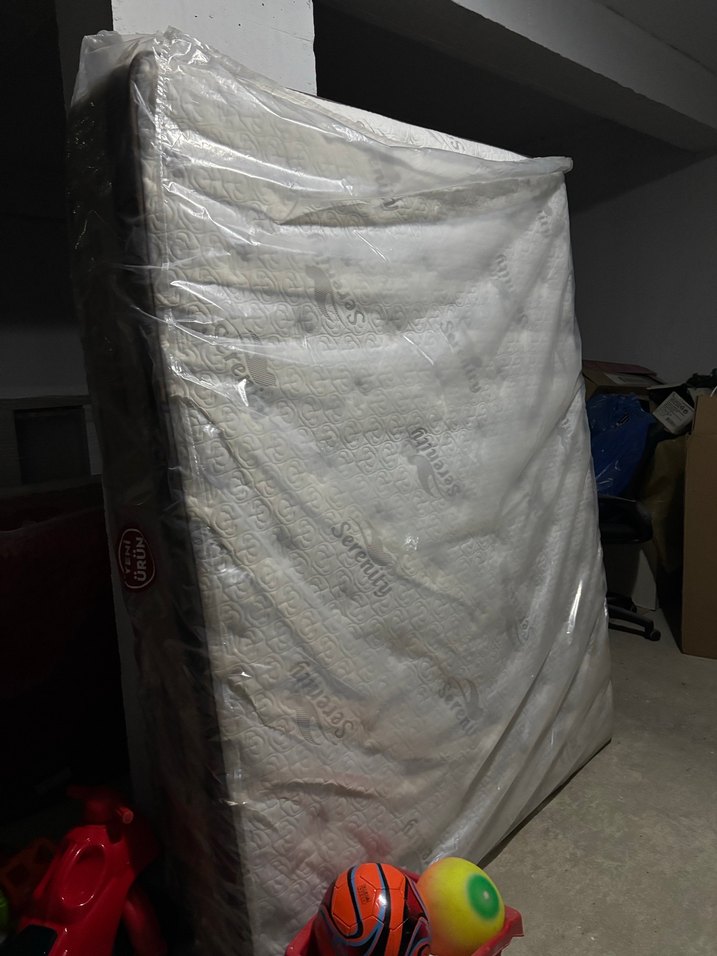 Kahverengi ve Gri Yatak Koruyucu 
160/200 - Görsel 5