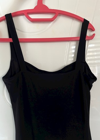 Siyah Uzun Kolsuz Elbise - Görsel 3