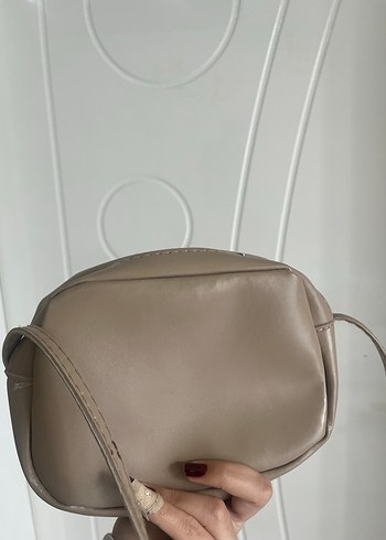 Bej Deri Kadın Çanta - ESTUTE - Görsel 2