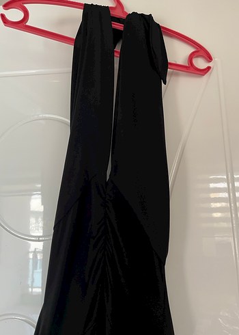 Siyah Straplez Uzun Abiye Elbise - Görsel 2