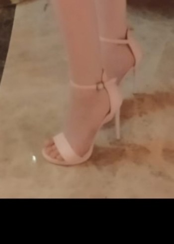 Pembe İnce Topuklu Bağcıklı Kadın Abiye Ayakkabı