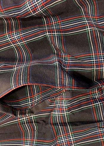 Erkek Gri Mini Kareli Şort - Görsel 3