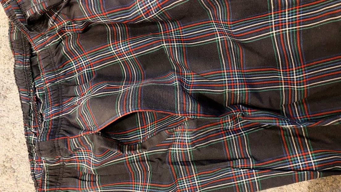 Erkek Gri Mini Kareli Şort - Görsel 3