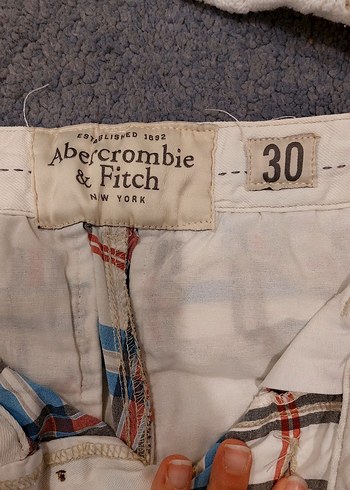 Düğmeli Erkek Kısa Ekose Pamuk Şort - Görsel 2