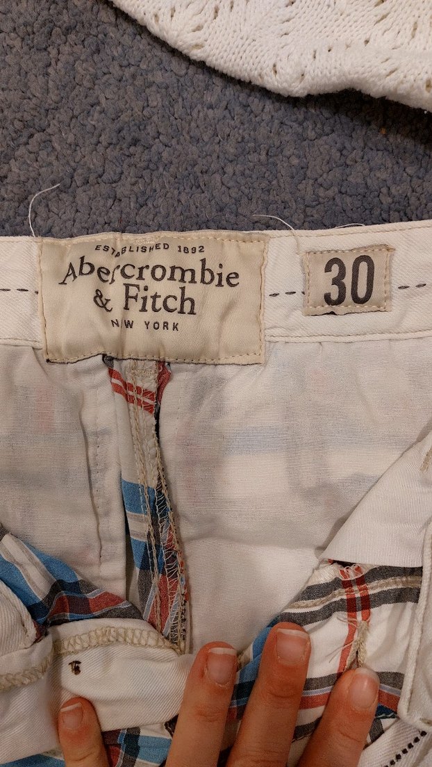 Düğmeli Erkek Kısa Ekose Pamuk Şort - Görsel 2