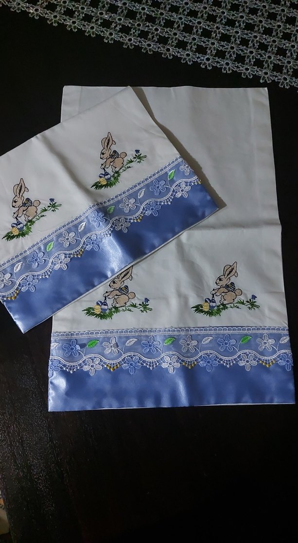 Mavi Nakışlı uyku seti - Görsel 2