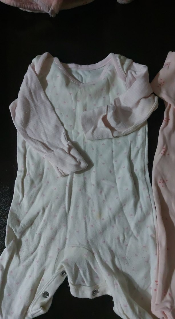 Düğmeli Pembe Bebek Tulumu Seti - Görsel 4