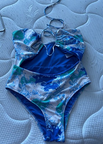 Mavi Bağlamalı İp Askılı Bohem Mayo - Görsel 2