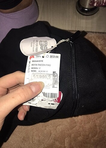 37 Beden siyah Renk Stradivarius Topuklu Çizme