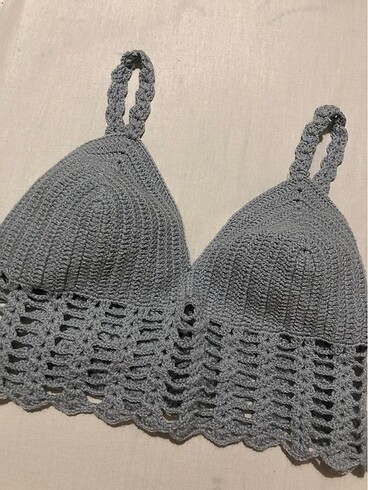 Örgü bralet büstiyer