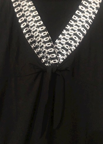 Zincir Detaylı Siyah Uzun Kollu Gotik Elbise - Görsel 3