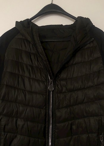 Siyah Fermuarlı Erkek Spor Ceket Mont - Görsel 5